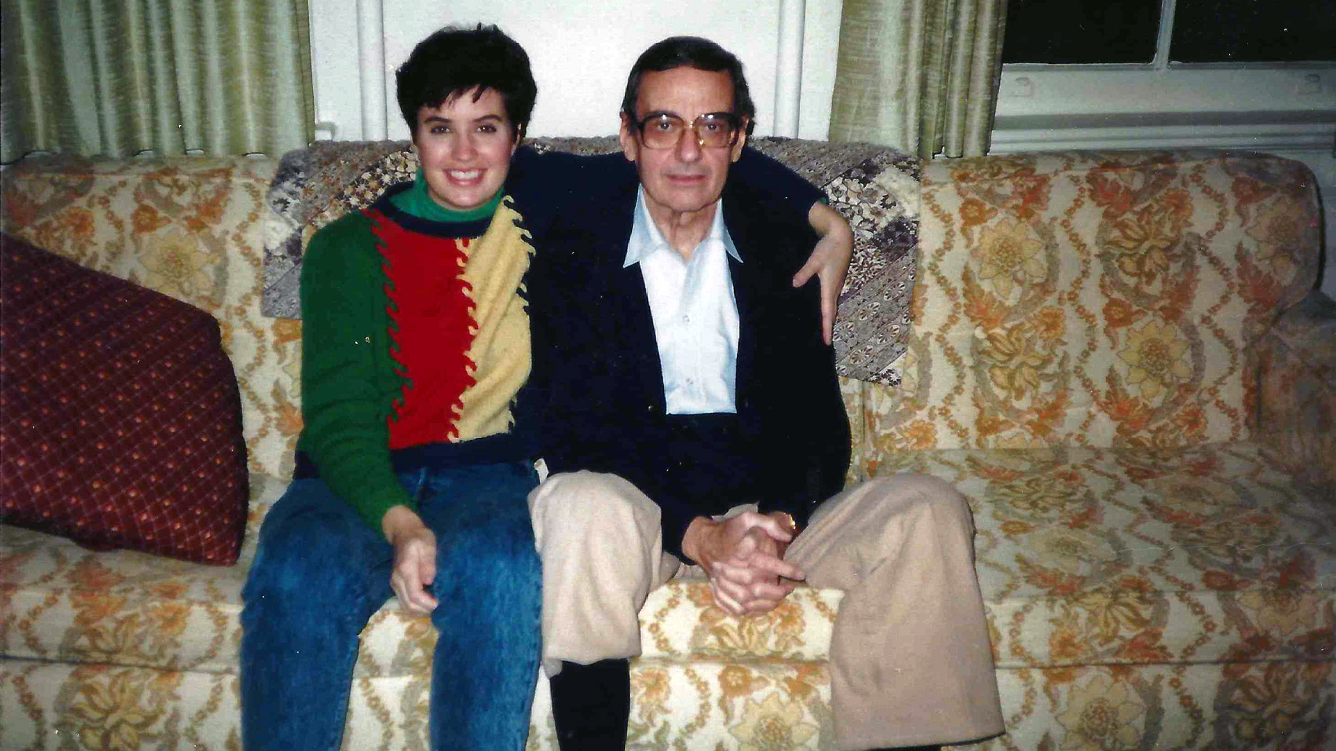 The author visiting her dad in a group home for AIDS patients in Cincinnati in 1988.
