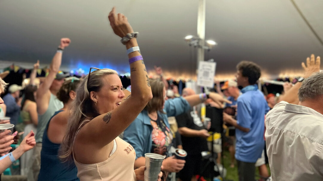 The nightly "Beer and Hymns" gathering at North Carolina's Wild Goose Festival, where ex-evangelicals practice an all-inclusive version of Southern Christianity.